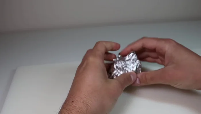 Create the armature using aluminum foil. Shape the body as a domed marshmallow and the head as a large oval.