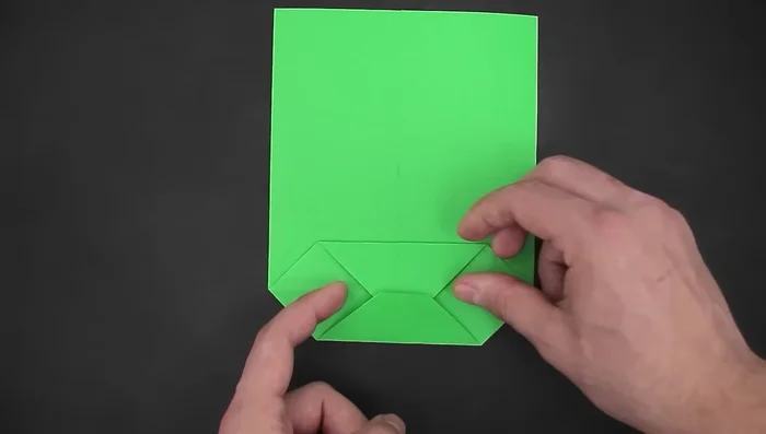 Unfold both top and bottom sections.