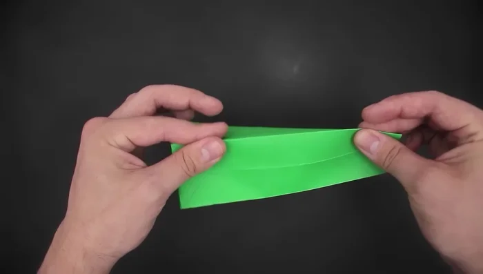 Shape the bag into a proper rectangle.