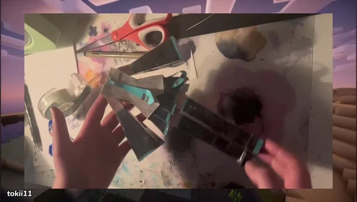 Prepare the body parts: Create two identical pieces for the front and back of the torso, and two identical pieces for the sides. The top of the body can be added later.