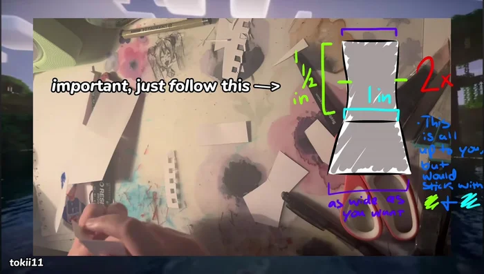 Tape the body parts together precisely. Ensure even measurements for a balanced doll. Consider tracing the assembled sides and front onto another paper to create exact replicas before cutting.