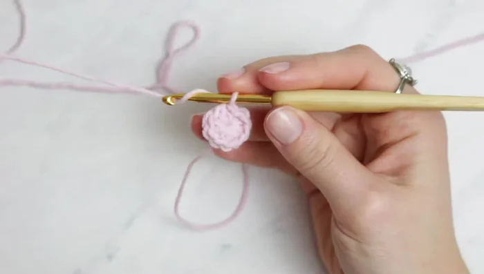 Finish with a single crochet row.