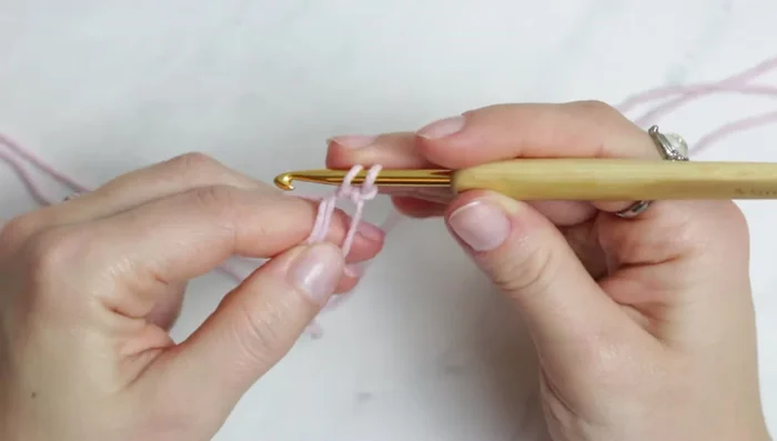 Close the magic ring with a slip stitch.