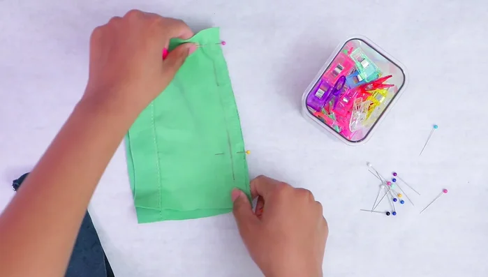 Remove clips one by one as you sew to prevent fabric shifting.