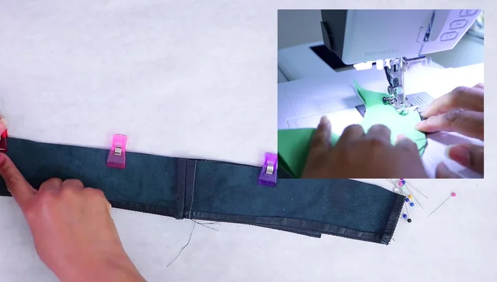 Remove clips one by one as you sew to prevent fabric shifting.