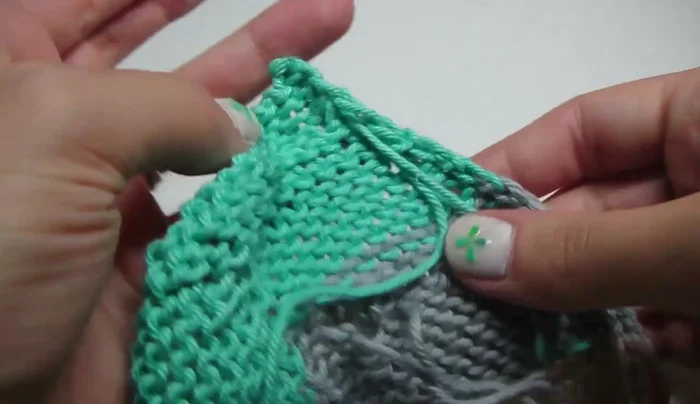 Blocking: Lightly steam-iron the finished blanket to achieve desired shape. Allow to completely cool and dry while laid flat.