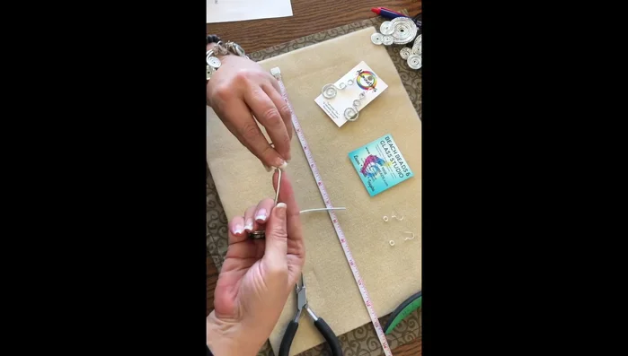 Create a second matching loop on each earring. Adjust and refine the shape until both earrings match perfectly.