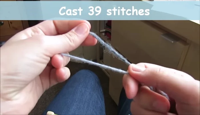 Work 28 rows in K1 P1 rib (knit one, purl one).