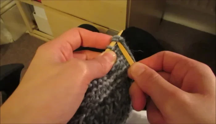 Begin sole: Decrease at beginning and end of each row until only a few stitches remain.