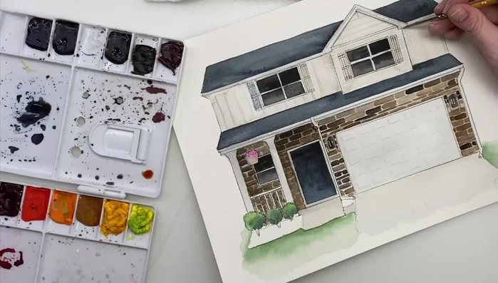 Adding final details and shadows to enhance the 3D effect.