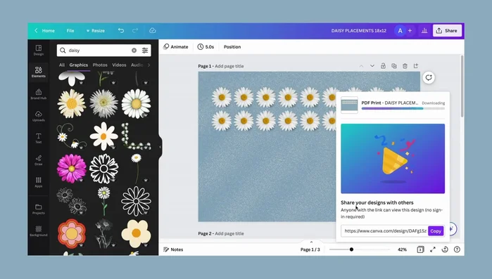 Print your placemats at a local print shop or online printing service.