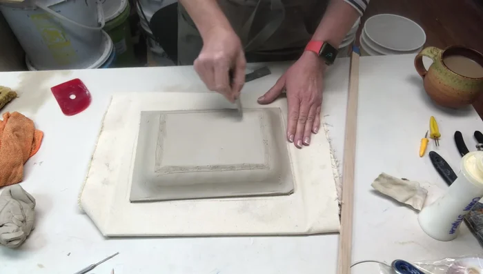 Modifying a corn holder into a cutter to create evenly shaped foot ring pieces. 