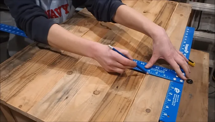 Add decorative support pieces to hide pocket screws and nail them into place.