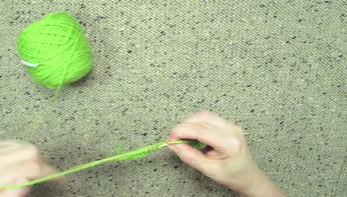 Knit the remaining stitches of the row plain.