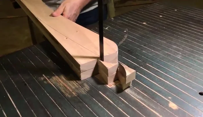 Cut all pieces, always leaving the marked lines for consistent cuts. Remove screws before cutting to avoid damage.