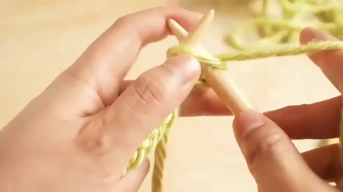 Cut the yarn, leaving a 6-inch tail.