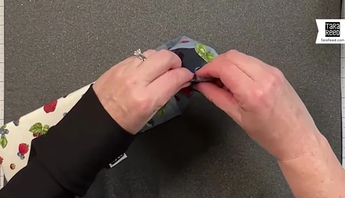 Top stitch along the lining edge