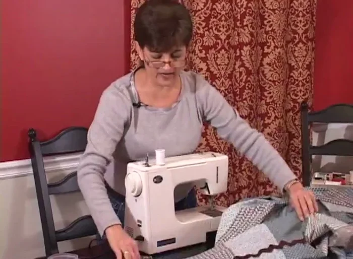 Trim excess threads.