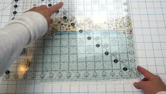 Trim the front pocket to 8 inches tall by 11 inches wide.