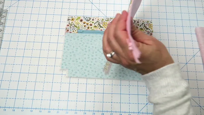 Press and top stitch the seam.