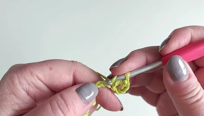 Make a pico (chain 3, slip stitch to the first chain).