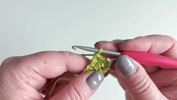 Make a pico (chain 3, slip stitch to the first chain).