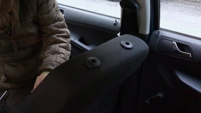 Position the traced fabric onto the right side of a towel, centering the traced shape about 10-15cm from the edge.