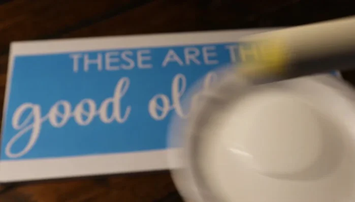 Apply a layer of white paint over the stencil to prevent bleeds.