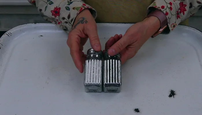 Create additional gifts using the mercury glass technique on other dollar store items like salt and pepper shakers.