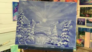 Winter Wonderland Acrylic Painting Tutorial: Easy Step-by-Step Guide