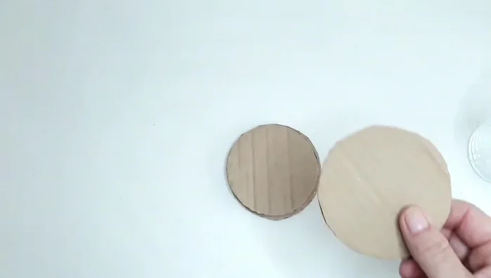 Separate the cardboard templates and trim any uneven edges using the extra circles as guides.