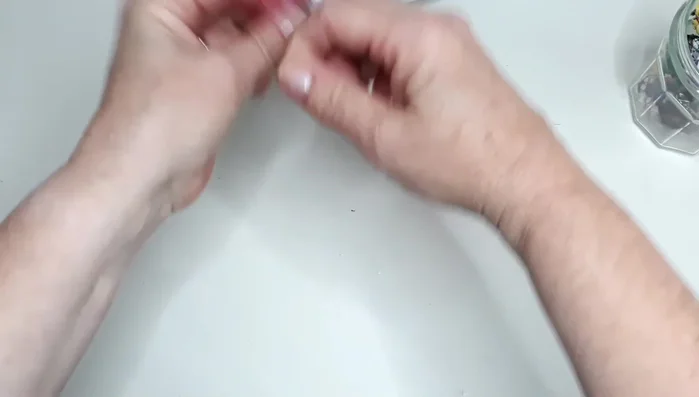 Secure the thread with a few stitches and a knot.