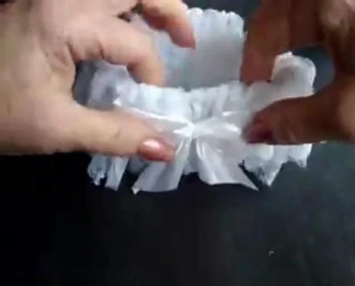 Add a small rosette (optional, for "something blue").