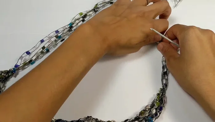 Repeat for the opposite end of the necklace.