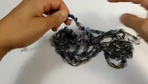 Easy 5-Chain Crochet Ladder Yarn Necklace: Adjustable DIY Jewelry