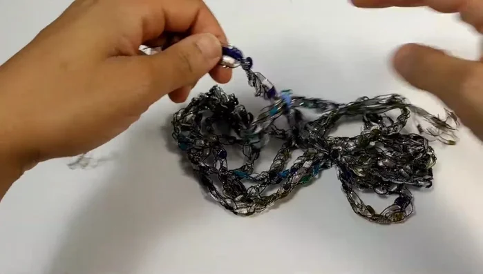 Cut off excess tails.