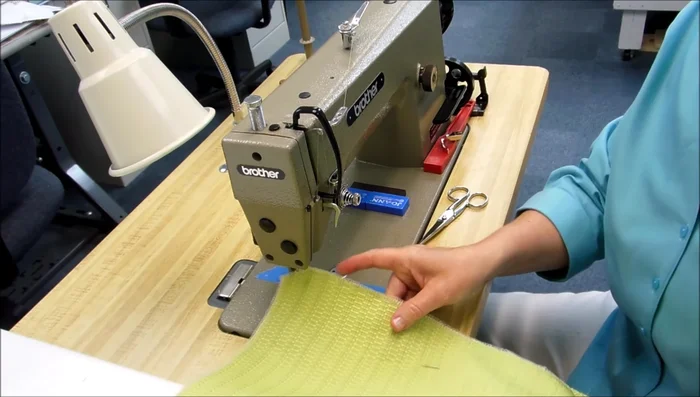 Attach the second piece of fabric to the first: Pin the back fabric to the front fabric, leaving a gap for the pillow insert.