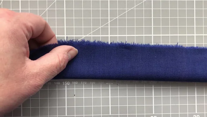 Press and turn the casing right side out. Secure threads at the beginning and end.