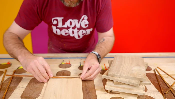 Sand flush any inlay pieces that are sticking up.