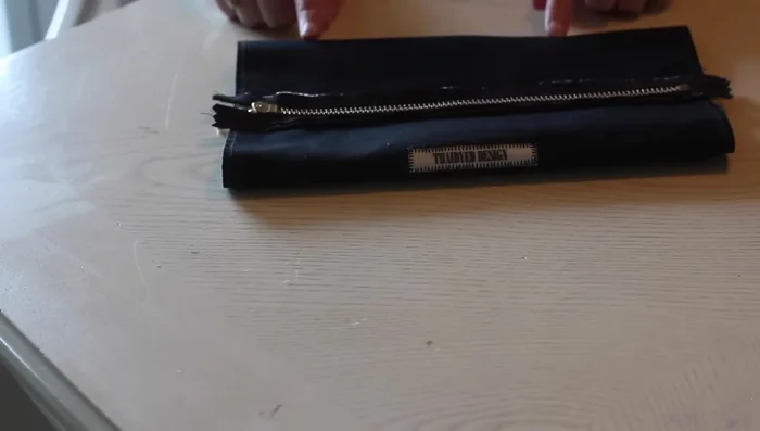 Turn the bag right side out and check for evenness.