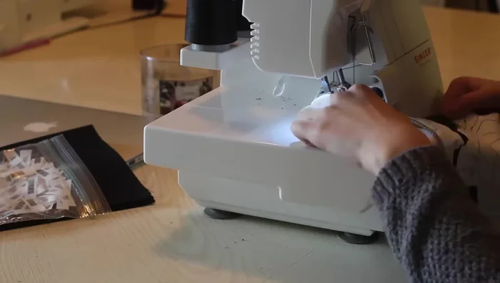 Optional: serge the fabric edges for a neat finish.